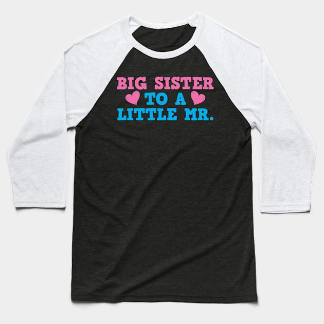 Big Sister Pregnancy Announcement Baseball T-Shirt by KAWAIITEE